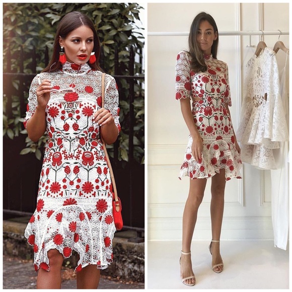 NWT Thurley English Rose Lace Dress - Picture 2 of 8